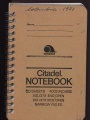 Cover of Cleofe Calderon's field book, Colombia 1981
