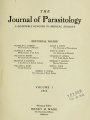 Title page of "The Journal of Parasitology, v. 1"