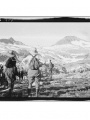 Hikers looking at Mt. Lyell, Yosemite National Park circa 1919-1930
